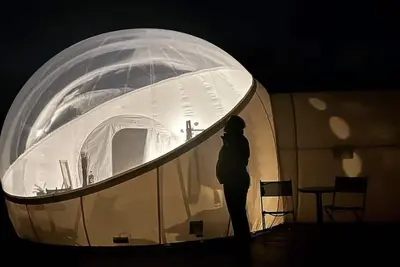 Image de \"Immerse in luxury under the stars at our bubble hotel “Open Sky Bubble Hotel”