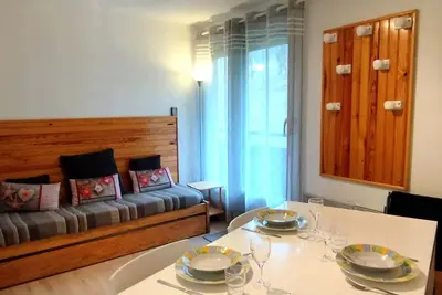 Image de Charmant 2 Pièces Cabine, Proche Pistes, Balcon, Cuisine Équipée, Idéal Famille - Les Adrets