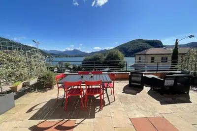 Image de Amazing Lakeview Terrace apartment with a panoramic view of Lake Lugano
