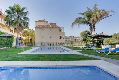 Image de Unique accommodation with a private pool, sea view, terrace, 300m to Aldea Beach