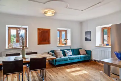 Image de Maison de vacances \"Kärntner Bauernhaus In Panoramalage\" avec vue sur les montagnes et Wi-Fi