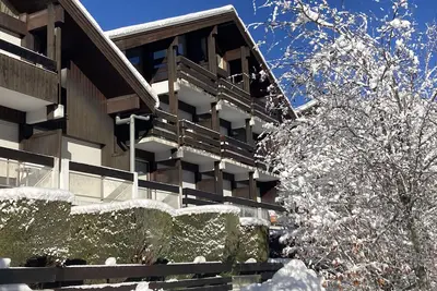 Image de Studio cabine 27 m2 4 personnes 1er étage Balcon Parking couvert 100m Télécabine