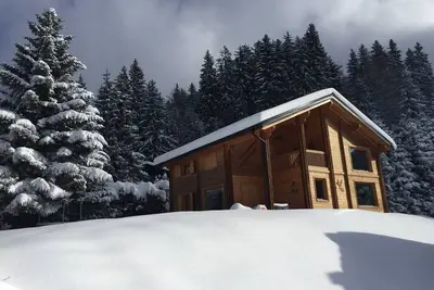 Image de Chalet aux Cerfs - Maison pour 10 vue montagne