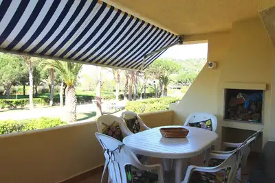 Mimoses V - Apartamento en planta baja con gran terraza, muy cerca de playa de arena.
