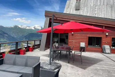 Image de Arc 1800 / au pied des pistes / Appart 10 pers. Toit-terrasse vue Mont Blanc