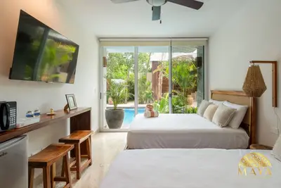 Image de Nhoa 107c Lux 1br Condo Pool access in Aldea Zama