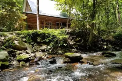 Image de CompassCreekCabin - Luxury LogCabin on Rushing Creek