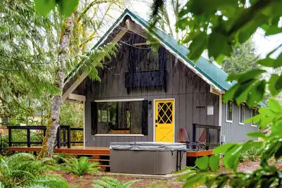 Image de Fern Grove Cabin - Riverfront, Mountain views, Hot tub, Fire pit, Pet-friendly