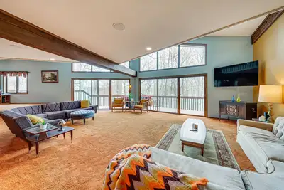 Image de Eclectic Hubertus Home w\/ Game Room & Fire Pit!