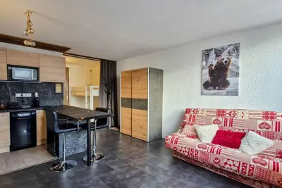 Image de Studio rénové - Balcon sud - Proche pistes et commerces