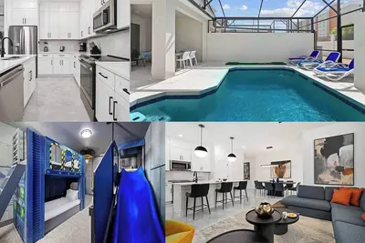 Image de Grant's Grotto | Epic funhouse w Pvt pool, minion-themed Br, next to Minion Land