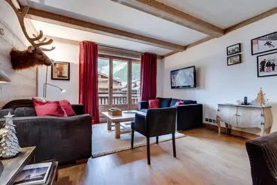 Image de Appartement au cœur de Val d'Isère : 6 pers, 85m², 3 chambres, parking, Wifi, animaux admis