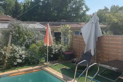 Image de Chalet avec piscine et spa : Hammam jacuzzi sauna 3h/j