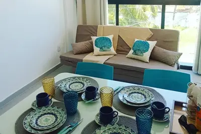 Image de Flat Mais Charmoso da RegiĂŁo de Porto de Galinhas, 50m da Praia de MaracaĂpe