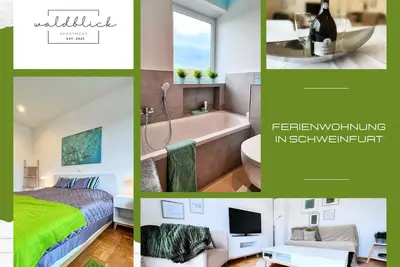 Image de Ferienwohnung Waldblick Schweinfurt mit Terrasse
