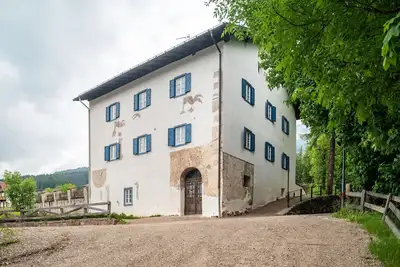 Image de Appartement 'Gran Deluxe Ciasa Soldà - Apt 11' avec vue sur la montagne, jardin partagé et Wi-Fi