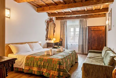 Image de Appartement 'Gran Deluxe Ciasa Soldà - Apt 10' avec vue sur la montagne, jardin partagé et Wi-Fi