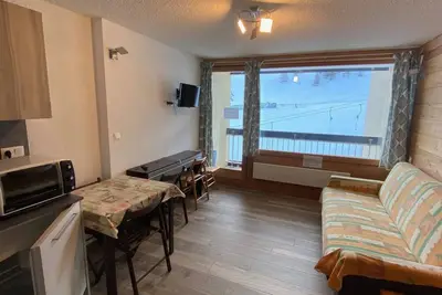 Image de Studio rénové au pied des pistes - Parking privé