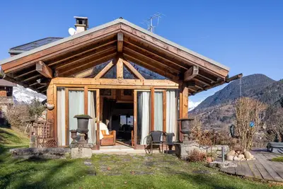 Image de Chalet \"Le Solli\" avec vue sur le Mont blanc avec terrasse privée
