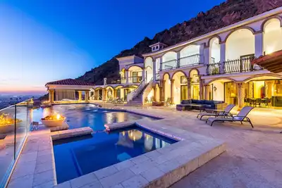 Luxury Redefined in Camelback—Exclusive Mountaintop Villa with Spa & Views