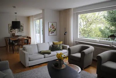 Image de Appartement - 2 niveaux avec vue sur le jardin, balcon et wifi