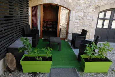 Image de Maison de vacances 'Gîte Des Papillons Du Vercors' avec vue sur la montagne