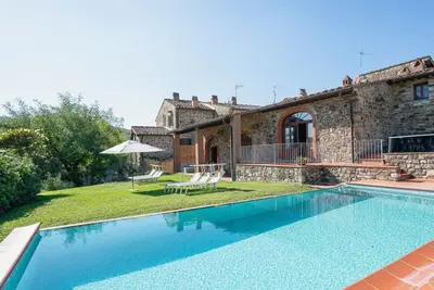 Image de Maison de vacances privée avec Wifi, piscine privée, climatisation, Tv, terrasse, vue panoramique