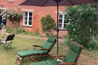 Image de Maison de vacances 'Ferienhaus Alte Försterei' avec terrasse privée, jardin privé et Wi-Fi