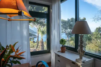 Stunning sea view private Villa. Three minutes walking distance to the beach!