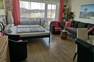 Image de Appartement \"Ausblick\" avec vue sur les montagnes, balcon et Wi-Fi