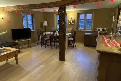 Image de Appartement 'Schöneberger Bauernhof - Kuhstall' avec terrasse partagée, jardin partagé et Wi-Fi