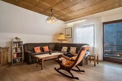Image de Appartement 'Frechehof' avec vue sur les montagnes, jardin partagé et Wi-Fi