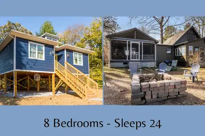 Image de Beautiful River Homes Sleeps 24 Hottubs Firepits