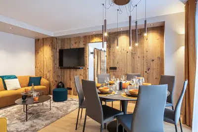 Image de Appartement raffiné avec accès direct aux pistes, wifi et parking 2 places