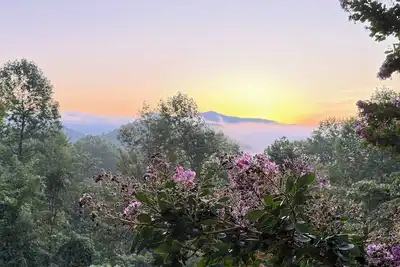 Image de Pet friendly private Charming Bear cabin where cozy meets luxury. Mountain views