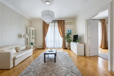 Image de in a historic building elegant apartment next to a metro stop