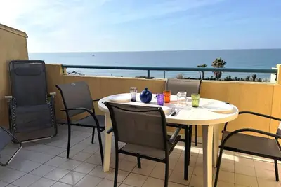 Image de Joli 3 Pièces mezzanine piscine vue mer Rochelongue Cap d'Agde