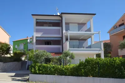 Appartement de deux chambres avec le balcon Njivice, Krk (A-21902-a)
