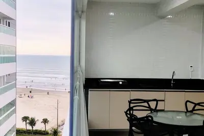 Image de Apto pé na Areia Praia Grande 8 Pessoas Novinho