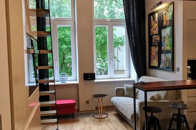 Romeo by mythings - studio with an antresole, quiet, with a parking place