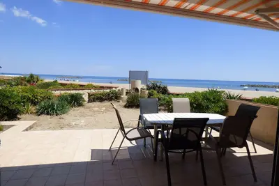 Image de Valras Arrago, villa sur la plage, 6 pers avec vue mer