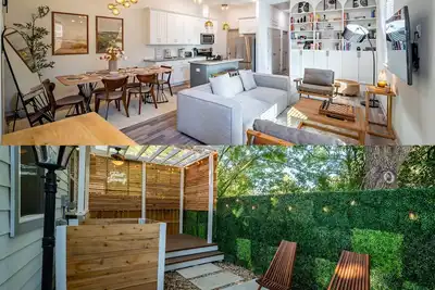 Image de Japandi Aesthetic House with greenery patio close to Nrg, Tmc, Downtown Houston