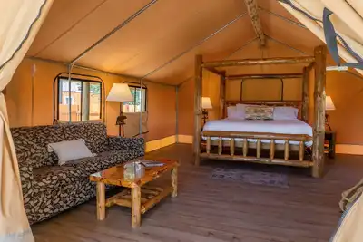 Image de Private Glamping Tent village nestled in the heart of the Teton valley, Idaho.