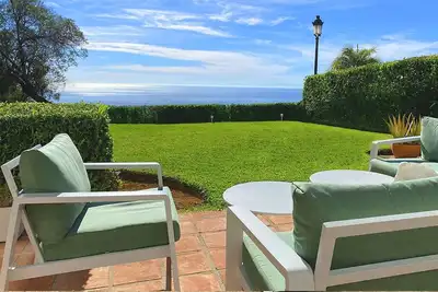 Image de Magnifique vue mer Elviria / La Mairena / Marbella appartement rez de jardin