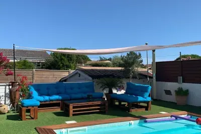 Image de Saint Palais sur mer - Piscine privée chauffée - 7 personnes - 1600m de la plage