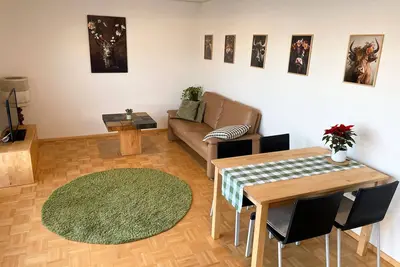Image de Ferienwohnung Schwarzwaldblick\" avec vue sur la montagne, terrasse privée et jardin