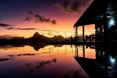 Image de Villa située sur les hauteurs de Tamarin avec vue panoramique