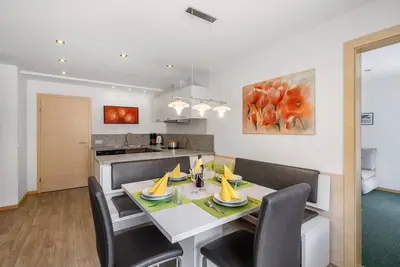 Image de Appartement de vacances \"Nr 2 Haus Voglreiter\" avec vue sur les montagnes, jardin partagé et Wi-Fi