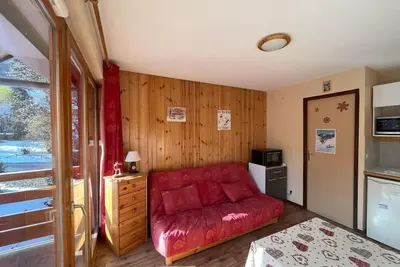 Image de 2ème étage, balcon, parking, télévision, casier à ski, 20m², Valloire