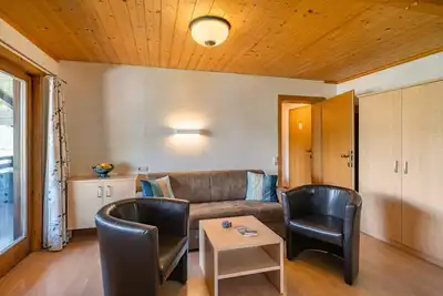 Image de Appartement de vacances \"Nr 23 Haus Voglreiter\" avec vue sur montagne, balcon et Wi-Fi
